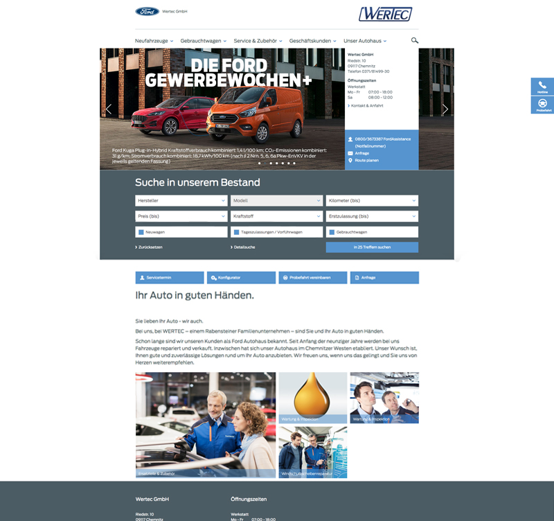 Wertec Ford-Autohaus Chemnitz – Link zur Website